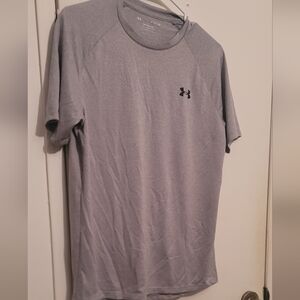 Under Armour Men's Heather Gray Short Sleeve Tee